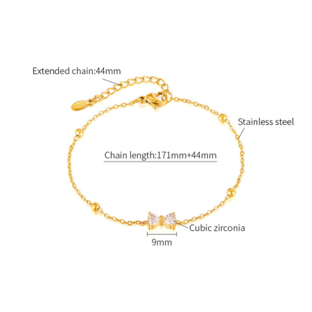 Bratara aurie, Thia Jewelry S.Steel, pentru dama, din otel inoxidabil, JC-GS1674-9 [2]