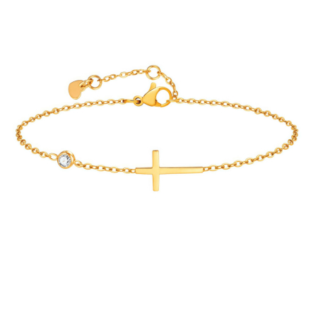 Bijuterii din inox - Bratara aurie, Thia Jewelry S.Steel, pentru dama, din otel inoxidabil, JC-NC782B-9