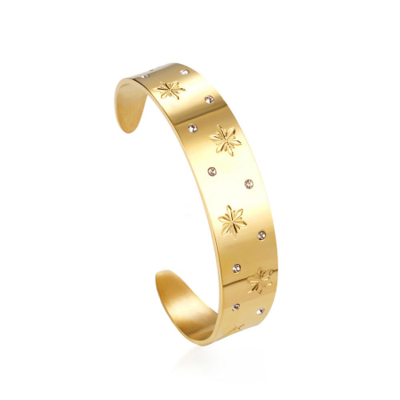 Fashion - Bratara aurie, Thia Jewelry S.Steel, pentru dama, din otel inoxidabil, NH-B026-9