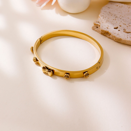 Bratara aurie, Thia Jewelry S.Steel, pentru dama, din otel inoxidabil, NH-B030-9 [1]