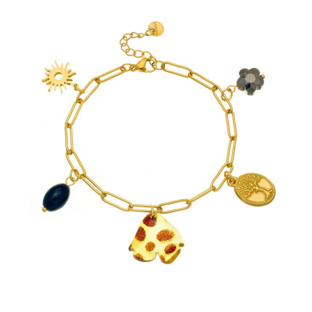 Fashion - Bratara aurie, Thia Jewelry S.Steel, pentru dama, din otel inoxidabil, NH-B068-9