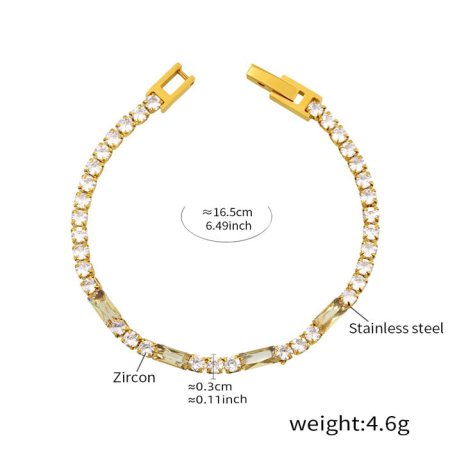 Bratara galbena, Thia Jewelry S.Steel, pentru dama, din otel inoxidabil, JC-BE594-16 [1]