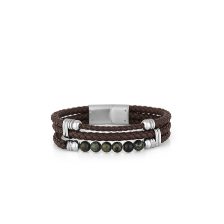 Fashion - Bratara maro, Daniel Klein, pentru barbati, din piele, DKJ.6.10028-1