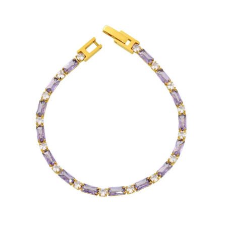 Fashion - Bratara mov, Thia Jewelry S.Steel, pentru dama, din otel inoxidabil, JC-BE595-21