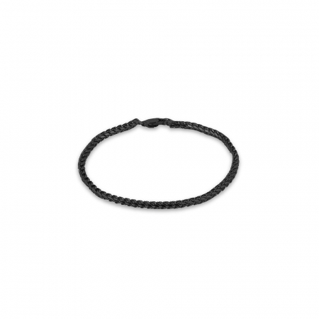 Fashion - Bratara neagra, Daniel Klein, pentru barbati, din otel inoxidabil, DKJ.6.2205-L-3