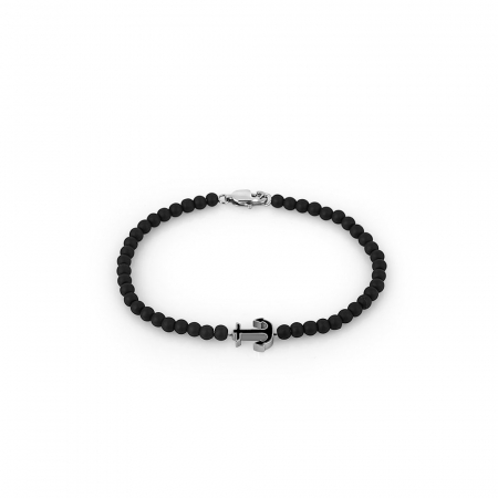 Fashion - Bratara neagra, Daniel Klein, pentru barbati, din otel inoxidabil, DKJ.6.2220-L-1