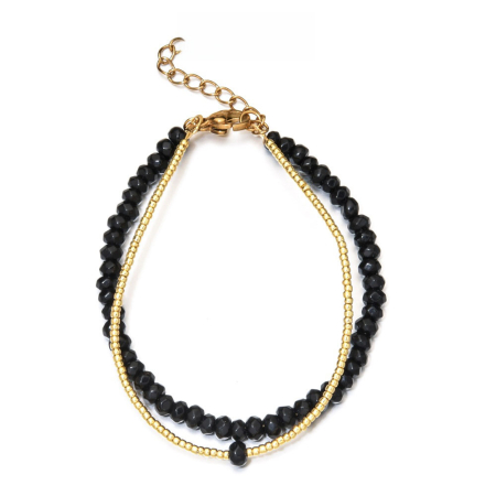 Fashion - Bratara neagra, Thia Jewelry S.Steel, pentru dama, din otel inoxidabil, NH-B005-23