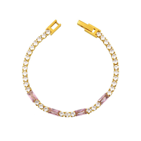 Fashion - Bratara roz, Thia Jewelry S.Steel, pentru dama, din otel inoxidabil, JC-BE594-28