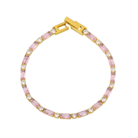 Fashion - Bratara roz, Thia Jewelry S.Steel, pentru dama, din otel inoxidabil, JC-BE595-28