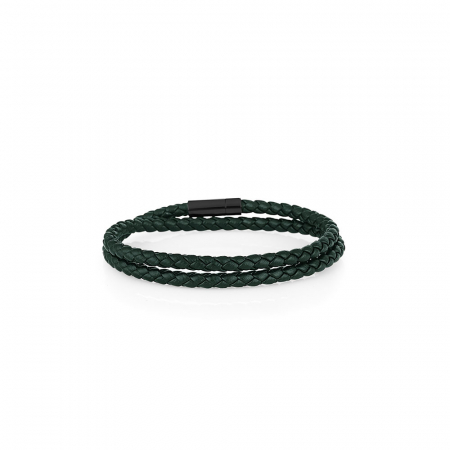 Bijuterii - Bratara verde, Santa Barbara Polo, pentru barbati, din piele, SBJ.6.2051-L-4