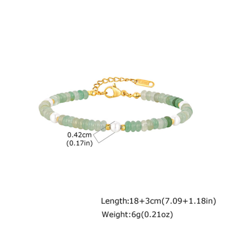 Bratara verde, Thia Jewelry S.Steel, pentru dama, din otel inoxidabil, JC-BR2732-G32 [1]