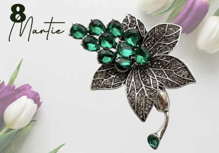 Brosa Sweet Flower green  6x8 cm  BR23.026 [0]