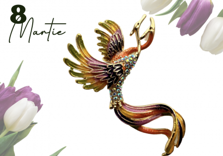 Brosa Pasărea Phoenix  5x8 cm  BR23.032 [0]