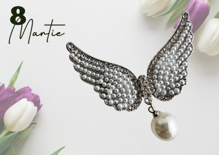 Brosa Sweet Angel argintiu   5x7  cm, BR23.011 [0]