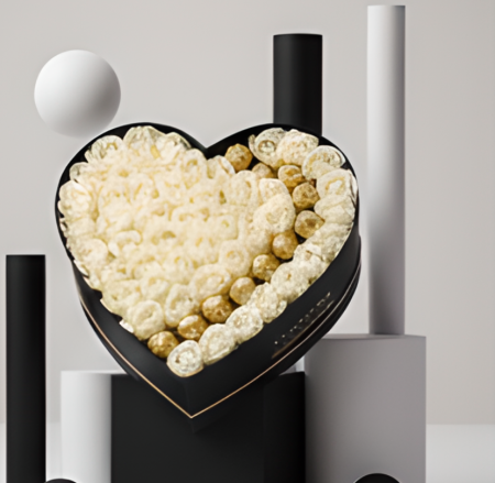 Buchet Luxury White 3 Aranjament cu trandafiri din sapun si praline de ciocolata Ferrero Rocher. [7]