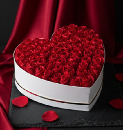 Buchet Red 1 Aranjament cu trandafiri din sapun 35 trandafiri rosii [3]