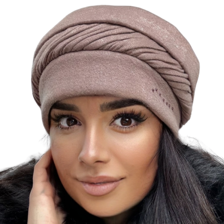 Caciuli si palarii dama - Caciula de dama MIA din angora, captuseala din polar, culoare maro MIA23