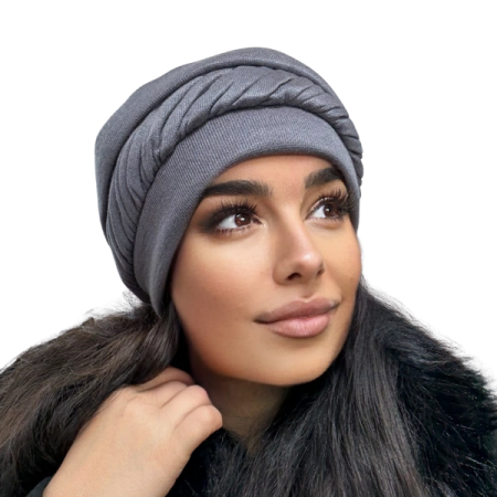 Caciula de dama MIA din angora, captuseala din polar, culoare gri, MIA22 [2]