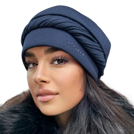 Caciula de dama MIA din angora, captuseala din polar, culoare bleomarin MIA25 [3]