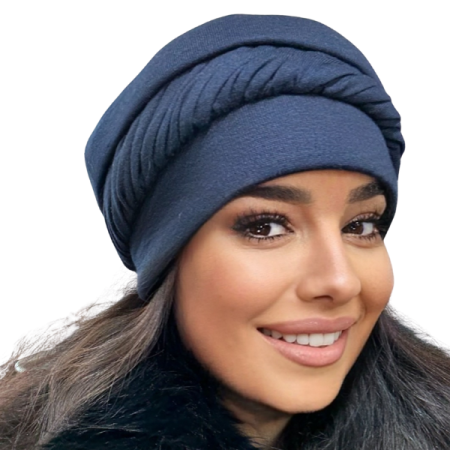 Caciula de dama MIA din angora, captuseala din polar, culoare bleomarin MIA25 [1]