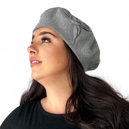 Caciula de dama stil bereta bej 100% lana, marime universala  DN22.B07 Polonia [1]