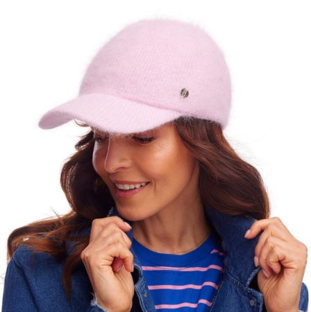 Caciuli si palarii dama - Caciula de dama moderna  MIRUNA 100% lana, marime universala  AN23.10 roz  made  Polonia