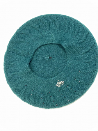 Caciula de dama stil bereta ELIZA, marime universala, culoare verde [3]