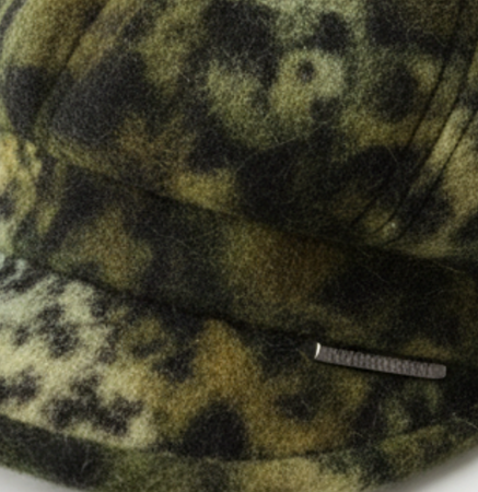 Caciula de dama stil bereta cu cozoroc 100% lana, marime universala TTO22.01.T05 verde Rabionek Polonia [2]