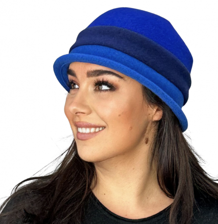 Palarie de dama  MANDY tip galeata 100% lana, marime 58-60 D24.01 M albastru  Rabionek Polonia [0]