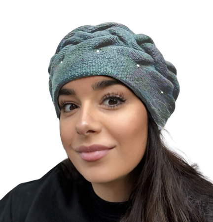 Caciuli si palarii dama - Caciula de dama stil bereta, marime universala, culoare gri