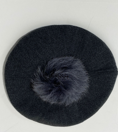 Caciula de dama stil bereta SELENA, marime universala, culoare gri [1]