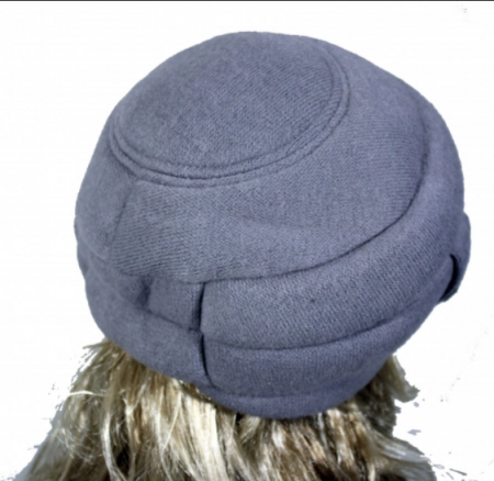 Caciula rafinata de dama Amalia din angora, marime universala, captuseala din polar, culoare  GRI [1]