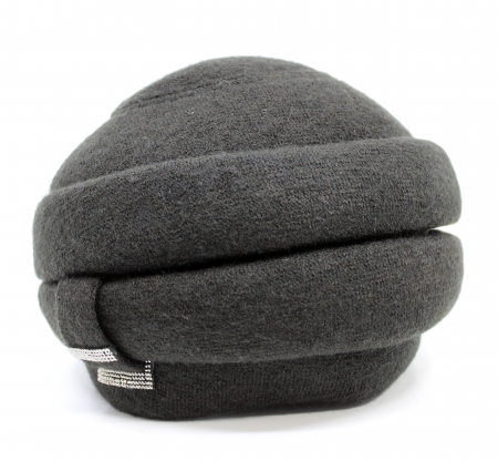 Caciula rafinata de dama Amalia din angora, marime universala, captuseala din polar, culoare  Neagra [1]