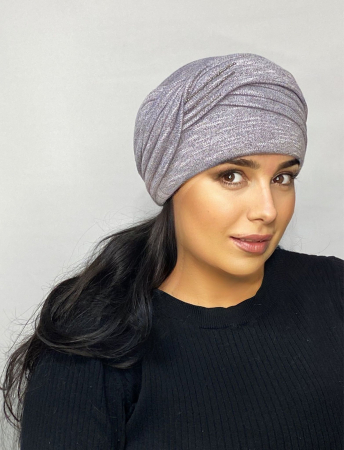 Caciula rafinata de dama ERIKA, marime universala, captuseala, culoare  gri [0]