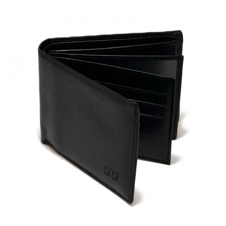 Cadoul perfect de Crăciun  pentru barbati - Portofel din piele naturala, esarfa  eleganta de barbati 30x140cm si manusi din piele,  negru si maro NG1021 [2]