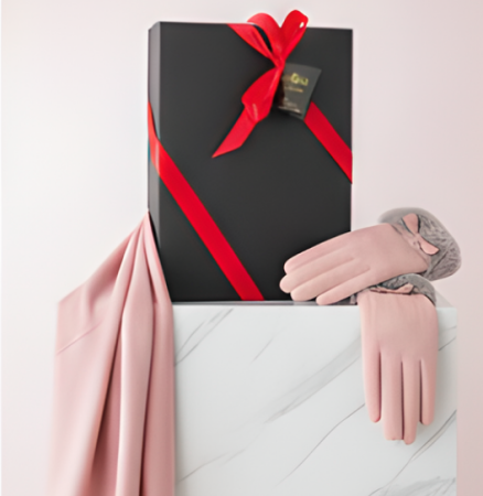 Cadoul perfect de Craciun set 2in1 cu manusi si esarfa eleganta 5901.PM01 [1]