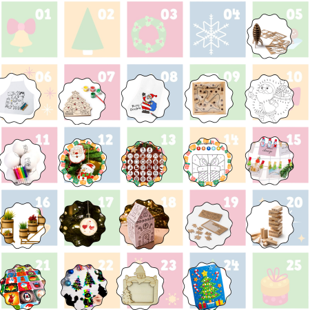 Calendarul de advent - Magia Sarbatorilor de Craciun cu  20 activități copii SilverBox [1]