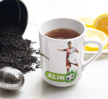 Cană personalizată fotbal cu poză și nume sau text CPF10001 [1]