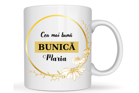 Cani personalizate copii - Cana personalizata Cea mai buna mama sau bunica cu poza si text  CPF112_31