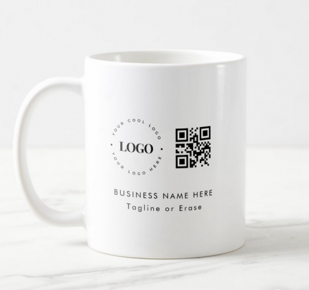 Cana personalizata cu logo  pentru companii printat pe ambele părți LOGO225 [1]