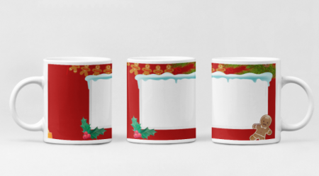 Cană personalizata cu poza ta - model Merry Christmas, tematica de Craciun [1]