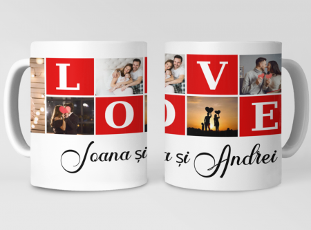 Cadouri aniversare - Cana personalizata cu poze si mesaj LOVE CPF115_18