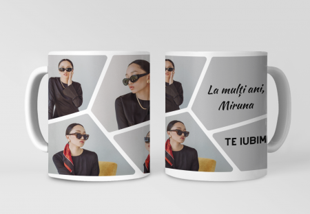 Cadouri aniversare - Cana personalizata cu poze si mesaj pentru cei mai buni prieteni CPF115_16