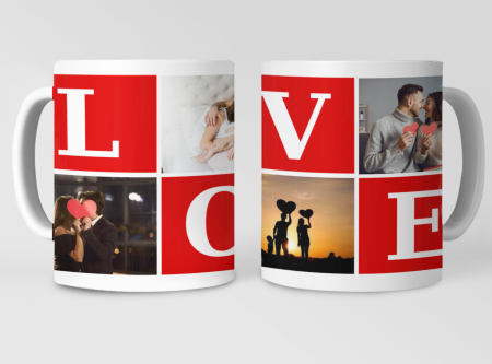 Cadouri aniversare - Cana personalizata cu poze si mesaj LOVE CPF115_17