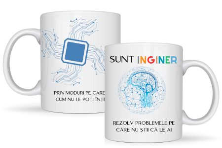 Cadouri aniversare - Cana personalizata cu textul Sunt inginer  330ml 3024