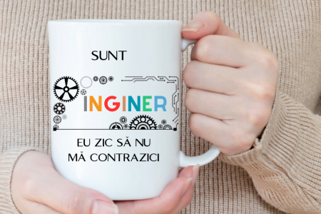 Cana personalizata cu textul Sunt inginer  330ml [1]