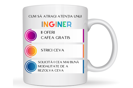 Cadouri aniversare - Cana personalizata  pentru ingineri  330ml 3026