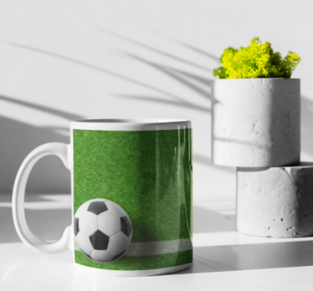 Cană personalizată fotbal cu poză și nume sau text CPF10005 [1]