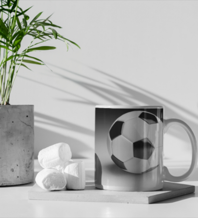 Cană personalizată fotbal cu poză și nume sau text CPF10007 [3]
