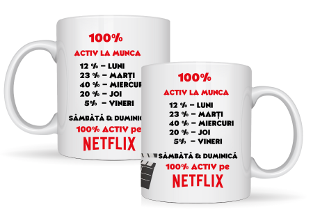Cana personalizata  pentru fanii Netflix 3039 [2]